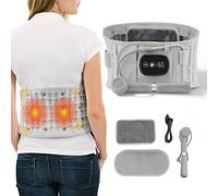 Uptiar Nuviol 3-in-1 Back Therapy Belt for Back Massage & Pain Relief - Heating Pad, Deep Vibration Massager, Adjustable Belt with Ergonomic Design & 3 Intensity Levels