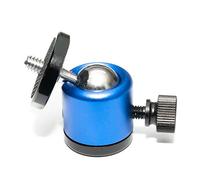 Uptitle Mini Ball Head Tripod Head Metal 1/4 Inch Thread Blue for Camera with 1/4 Inch Screw and Thread