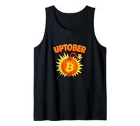 Uptober Bitcoin Comic Bomb Explosive Crypto Fly to The Moon Tank Top