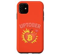 Uptober Bitcoin Heart Cute Comic Crypto Fly To The Moon Case for iPhone 11