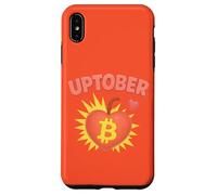 Uptober Bitcoin Heart Cute Comic Crypto Fly To The Moon Case for iPhone XS Max