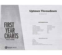 Uptown Throwdown: Conductor Score (First Year Charts for Jazz Ensemble)