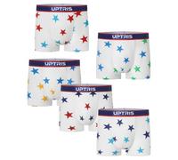 UPTRIS Boys Boxer Shorts Cotton Boys Underwear, Moisture-Wicking Lightweight Boy Knickers 5 Packs, Boy Underwear Comfy,Soft and Breathable Stretch Athletic Boxer Trunks Underpants 4-5Y