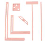 UPTTHOW 6Pcs Bookbinding Easy Scrapbooking Tool for Starter, Complete Great Stencils and Cutter Guide Kit Can Be Made Into Notebook Calender Junk Journal Handbook