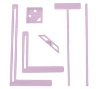 UPTTHOW 6Pcs Bookbinding Easy Scrapbooking Tool for Starter, Complete Great Stencils and Cutter Guide Kit Can Be Made Into Notebook Calender Junk Journal Handbook, 6pcs Light Purple