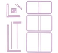 UPTTHOW 9Pcs Bookbinding Easy Scrapbooking Tool for Starter, Complete Great Stencils and Cutter Guide Kit Can Be Made Into Notebook Calender Junk Journal Handbook