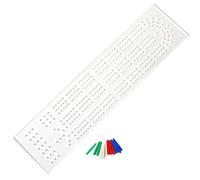UPTTHOW Acrylic Cribbage Board Templates Kit with 12Pcs Pegs, Classic 3-Track Router Guide for Woodworking DIY Board Project Suitable for Cribbage Card Game