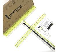UPTTHOW T-Shirt Alignment Ruler, Centering Guide Tool, Acrylic, Transparent, Movable, Set for Heat Press