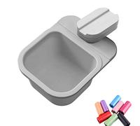 UpTuoLi Rotatable Clip-on Mini Garbage Can with Trash Bag - Clipped Under Dinner Desk or Table Counter, Small Waste Basket Tiny Trash Bin