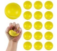 UptVin 15 Pcs Yellow Mini Foam Balls, Soft Tennis Balls for Kids Adults Indoor Outdoor Sports Games (63 mm)