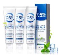 UptVin 3 Pcs Hydroxyapatite Toothpaste UK, Hydroxyapatite 7.5% nHAP Toothpaste Hydroxyapatite Enamel Care Toothpastes Gentle Mint for Sensitive Teeth Enamel Protection Fresh Breath