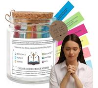 UptVin Bible Verses in a Jar, The Hope Jar Bible Verse Glass Bottle Scripture Cards for Emotions Feelings Bible Verses Jar Ea-ster Jars Christian Religious Gift