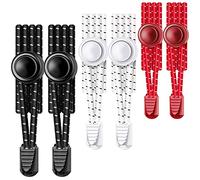 UpUGo 3 Pack No Tie Shoelaces, Elastic Shoe Laces, One Size Fits for Adults, Kids