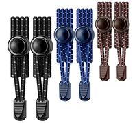 UpUGo 3 Pack No Tie Shoelaces, Elastic Shoe Laces, One Size Fits for Adults, Kids
