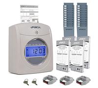 uPunch Calculating Time Clock Bundle with 200 Cards, 3 Ribbons, 2 Time Card Racks, & 2 Keys (HN4500)
