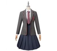 UPUPCOS Roald Dahl Matilda the Musical Cosplay Costume Matilda The Musical School Costume Grey Red School Halloween Party