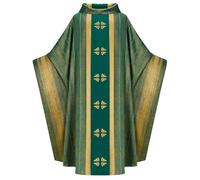 UPUPCOS Unisex Church Catholic Vestments Cope Catholic Priests Chasuble Mass Round Collar Robe