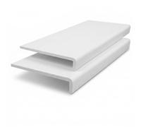 uPVC Bullnose Window Board, Internal Window Sill Capping, White Finish, 100mm - 300mm Width x 1.5m Length, DIY Home Improvement Replacement (White, 100mm, 3, count, 1)