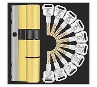 Upvc Door Cylinder Lock Security 10 Keys Lock Replacement C Grade Security Entrance Door Cylinder(A32.5B52.5 L85mm)