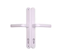 Upvc Door Handle 240mm Screw Centres with Springs - White