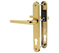 uPVC Door Handle 92mm PZ Sprung Pair for PVC and Composite Doors Gold 210mm Fixing Centres