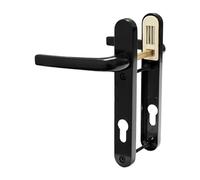 UPVC Door Handle Avocet Pioneer Sprung 92mm PZ Double Glazing Pair Set Patio PVC Black 215mm