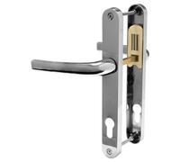 UPVC Door Handle Avocet Pioneer Sprung 92mm PZ Double Glazing Pair Set Patio PVC Chrome 215mm