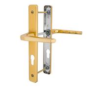 UPVC Door Handle Hoppe Ferco 70mm 70PZ 200mm Fixings Double Glazing Pair Set Colour: Satin Gold