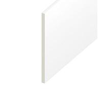 Upvc Flat Plastic Board White Gloss - 225mm Wide x 1 Metre Long