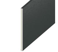 Upvc Flat Plastic Soffit Board Anthracite Grey,(L) 2M (W) 100mm