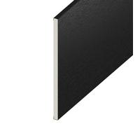 Upvc Flat Plastic Soffit Board Black Ash,(L) 1M (W) 150mm