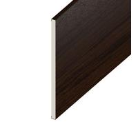 Upvc Flat Plastic Soffit Board Rosewood,(L) 1M (W) 150mm