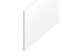 Upvc Flat Plastic Soffit Board White,(L) 1M (W) 175mm