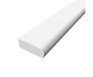 UPVC Plastic Trim 20mm x 2m - White Architrave Skirting Board and Window Finishing Trim