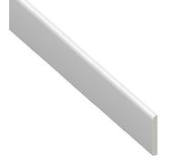 UPVC Plastic Trim 65mm x 2m Length - White Architrave Skirting Board and Window Finishing Trim