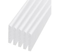 UPVC Plastic Trim 90mm x 1m x 5 Pack - White Architrave Skirting Board/Window Finishing Trim