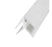 uPVC Shiplap Cladding 90° Corner Trim - White