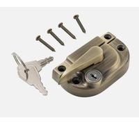 uPVC & Timber Sash Window Cam Right Hand Lock Fastener with Key (Antique Brass)