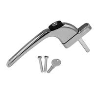 uPVC Universal Window Handle Inline Locking Espag Double Glazing Chrome 10mm