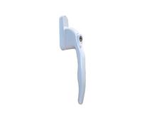 uPVC Universal Window Handle Inline Locking Espag Double Glazing White 35mm