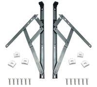 uPVC Universal Window Hinge Kit Double Glazing Friction Stay PVC 13mm 17mm Stack 10 inch Stainless Steel