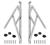 uPVC Universal Window Hinge Kit Double Glazing Friction Stay PVC 13mm 17mm Stack 16 inch Non Handed Stainless Steel