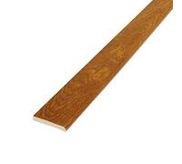 Upvc White/Coloured Trim 1 Metre/1.2 Metre/ 2.5 Metre/ 5 Metre Lengths 20mm/25mm/30mm/45mm/65mm/95mm (Golden Oak 1.2m x 45mm)