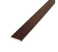 Upvc White/Coloured Trim 1 Metre/1.2 Metre/ 2.5 Metre/ 5 Metre Lengths 20mm/25mm/30mm/45mm/65mm/95mm (Rosewood 2.5m x 65mm)