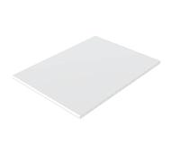 UPVC White Flat Utility Soffit Board Smooth Finish 1m Long Length Moisture Resistant (125mm Wide)