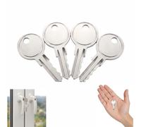 UPVC Window Keys 4Pcs for Securistyle Yale Locks | Replacement window lock keys for double glazing.Durable metal, smooth operation.Check lock type before order - not universal