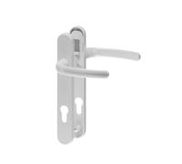 UPVCSTORE White - Direkt uPVC Door Handle 122mm Screw Centres 92PZ - Sprung Lever/Lever Replacement Set for Double Glazing & Composite Doors - Reversible, Weather-Resistant & Salt-Spray Tested