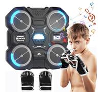 UPVINO Music Boxing Machine for Kids, Smart Music Boxing Machine with Boxing Gloves, Boxing Machine Wall Mounted, Kids Punching Machine with 3 Speed Level for Kids Adults Home Exercises
