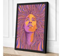 Upward Gaze in Motion Modern Canvas Wall Art Print 24x16 Inch (61 x 41 cm)