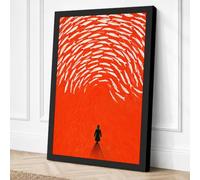 Upward Spiral Minimalist Canvas Wall Art Print 24x16 Inch (61 x 41 cm)